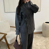 Rüya&Co Elaya Denim Set - Cotton Wrap Style - Oversized Premium Co Ord