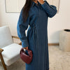 Rüya&Co Avery Denim Dress - Cotton Wrap Style With Pockets