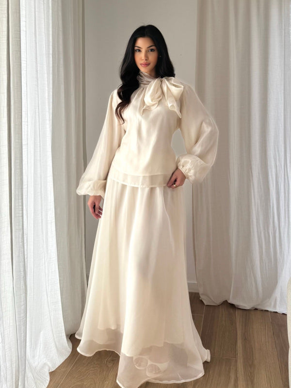 Riya Shirt - Bow Tie Detail - Standard Size