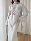Eva Satin Maxi Dress