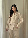 Tailored Belted Blazer – Structured Fit