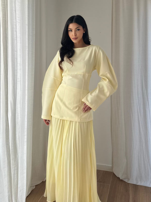 The Alisse Pleated Skirt Set