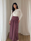 The Elira Satin Maxi Skirt