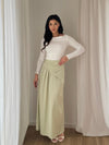 The Elira Satin Maxi Skirt
