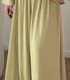 Noor Asymmetrical Top & Flowing Skirt – Black Purple And Beige